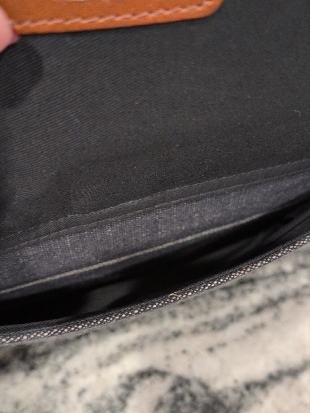 Fossil Denim Stripe Crossbody Bag - Picture 7 of 8